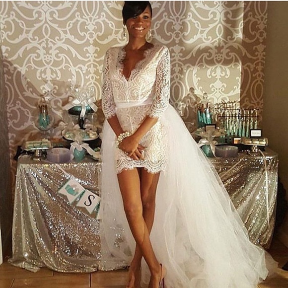 BB's Boutique Dresses & Skirts - 5 Foot Long Detachable Wedding Train